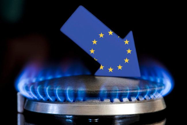 GasflammePfeilMitEuropaflagge
